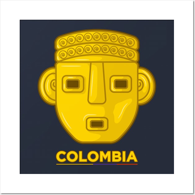 Colombian ancient art Wall Art by Drumsartco